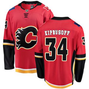 Miehille NHL Calgary Flames Pelipaita Miikka Kiprusoff #34 Breakaway Punainen Fanatics Branded Koti